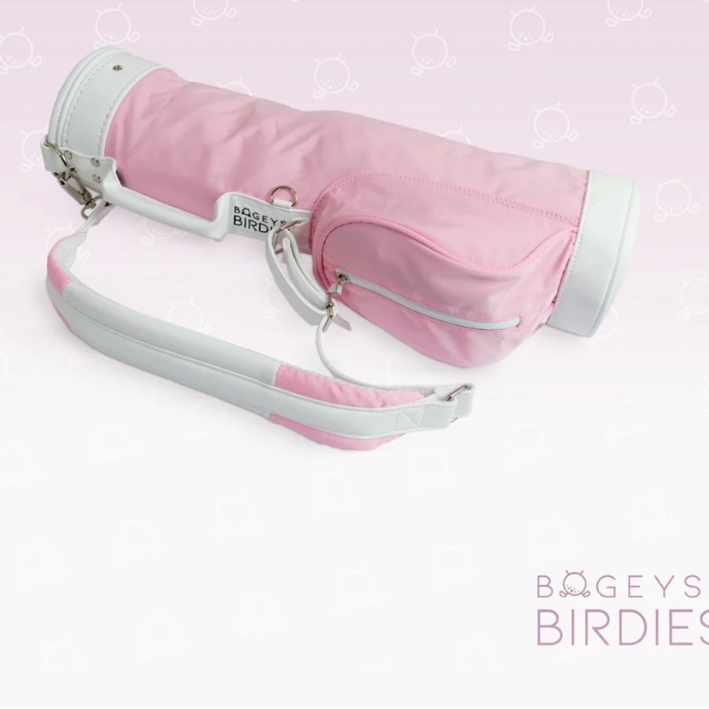 Pink and White Kids Golf Bag never used no box